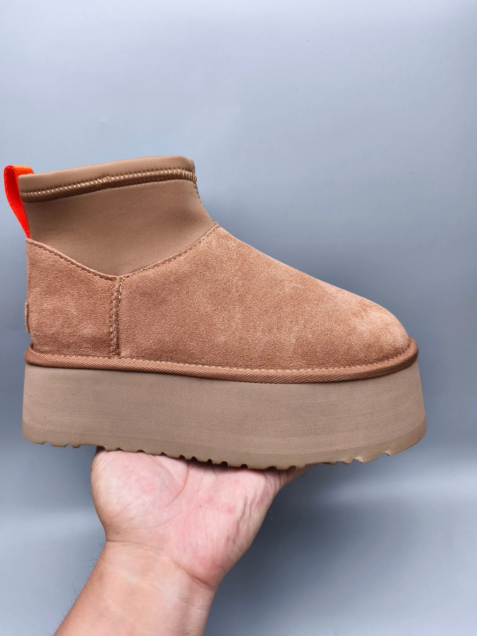 💰480 UGG sheepskin all-in-one snow boots 8170 Thick-soled elastic low-cut casual style Color: maroon black gray Size: 35-41